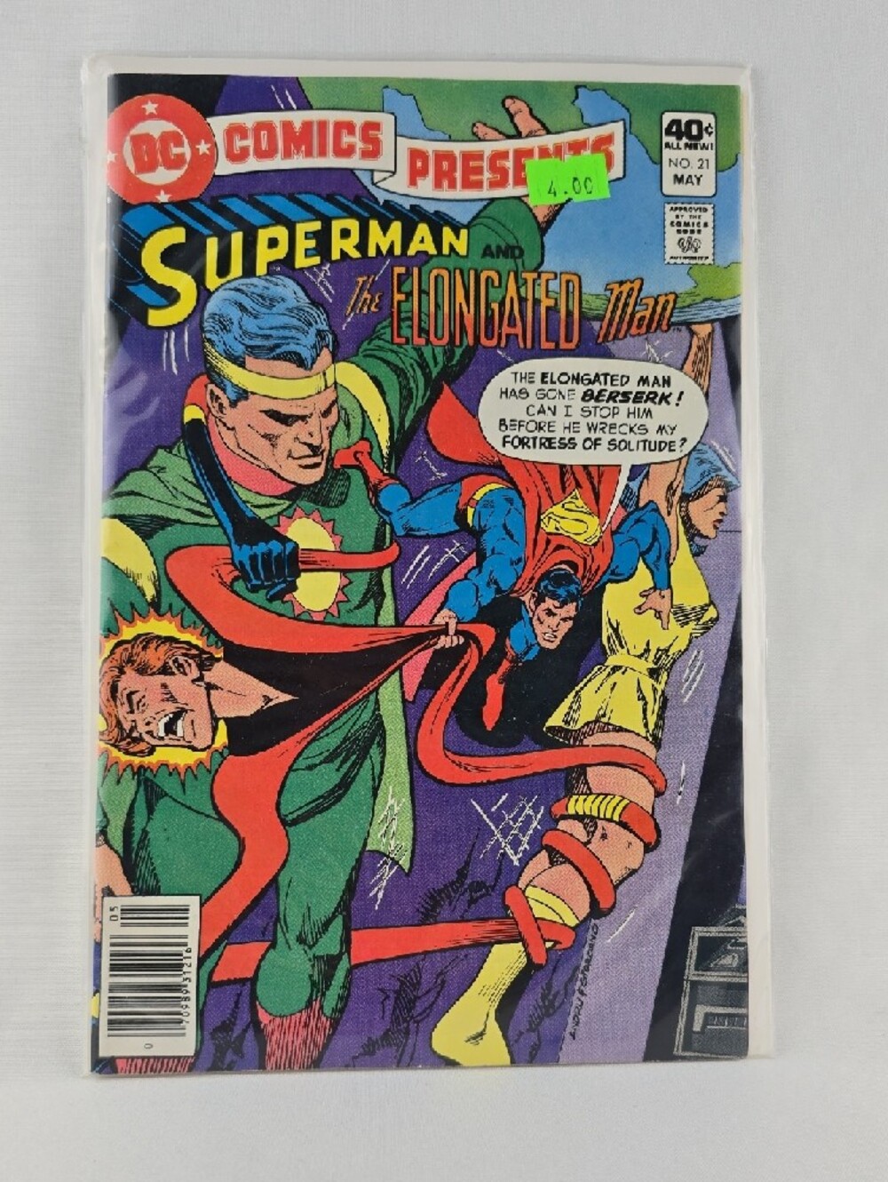 DC Comics Presents #21  Superman and The Elongated Man Comic Bronze Age May 1980